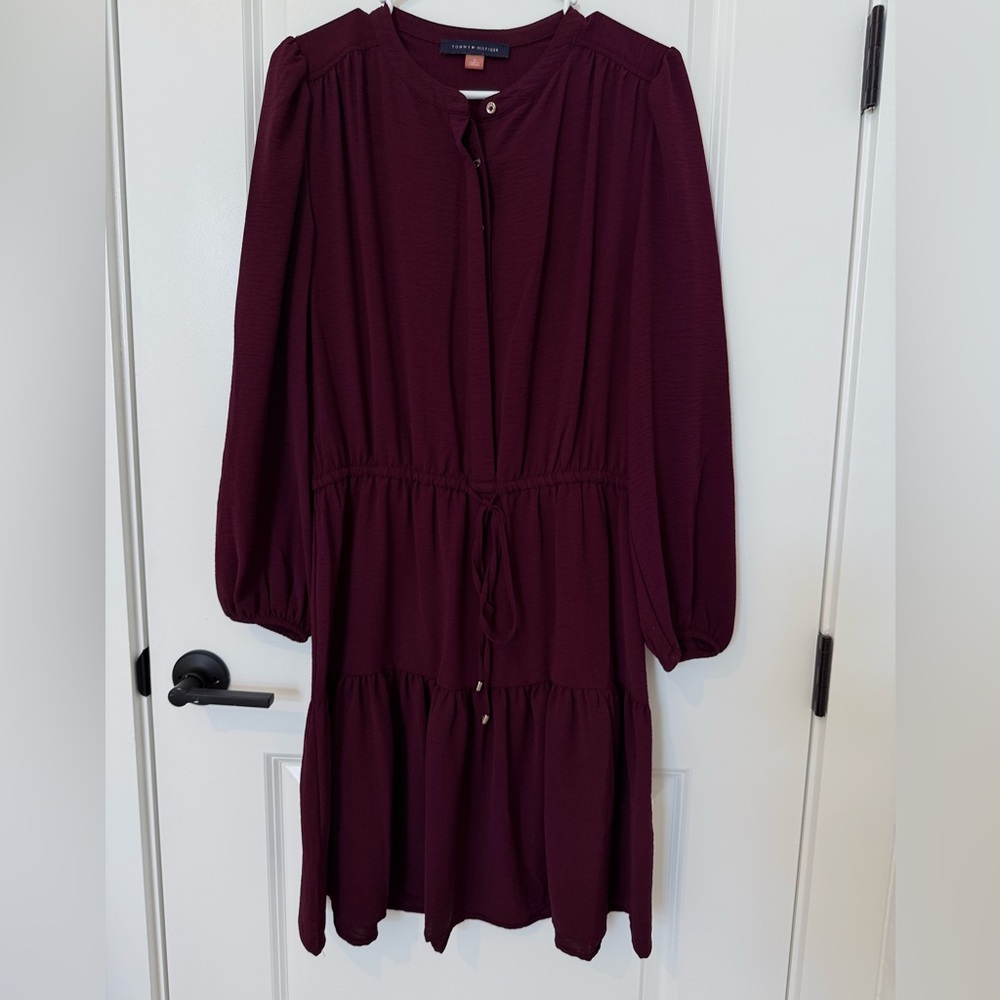 Tommy Hilfiger purple wine dress